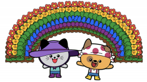 Kit Pup Rainbow colors