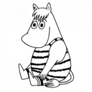 Moomin Snork black and white