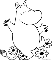 Moominvalley – Moomintroll loves flowers