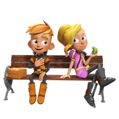 My Knight and Me – Jimmy and Cynthia on a bench