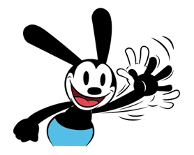 Oswald the Lucky Rabbit Waving