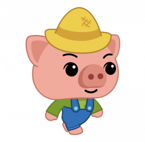 Plim Plim Hoggie the farmer pig