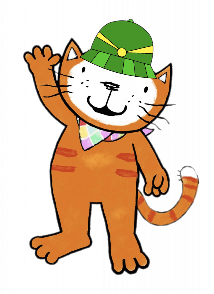 Poppy Cat – Poppy wearing green hat