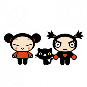 Check out this transparent Pucca - Three friends PNG image