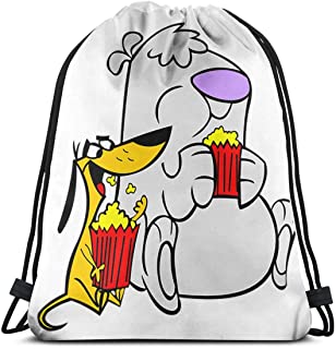 2 Stupid Dogs Drawstring Bag