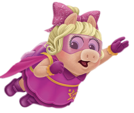 Check out this transparent Muppet Babies - Super Baby Piggy PNG image
