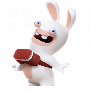 Rabbids Testing VR goggles