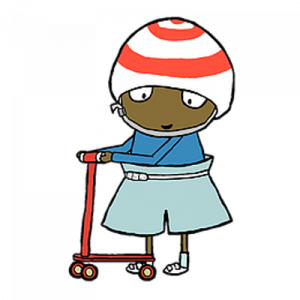 Sarah and Duck Scooter Boy