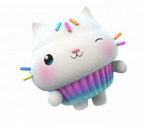 Check out this transparent Gabby's Dollhouse - Cakey Cat PNG image