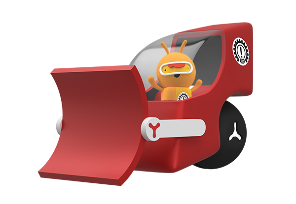 Tinpo Dougpo in bulldozer