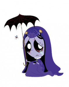 Ruby Gloom Misery with Umbrella