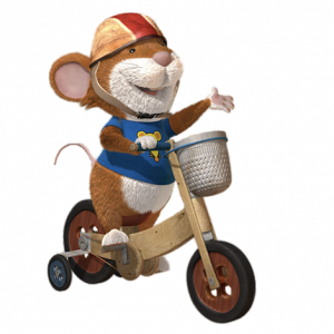 Tip the Mouse Tip on his Bike