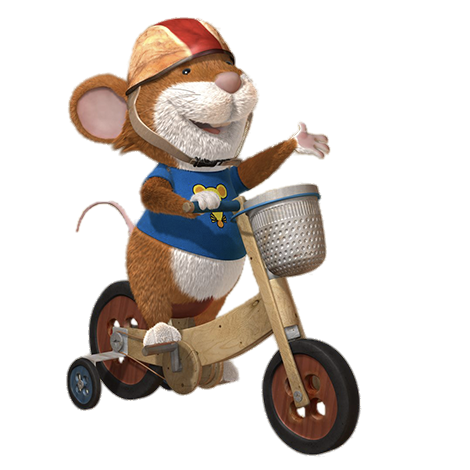 Tip the Mouse Tip on his Bike