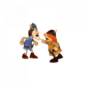 Vic the Viking Tjure and Snorre arguing