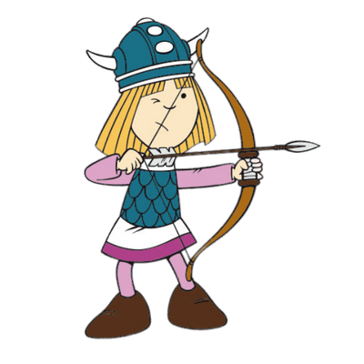 Vic the Viking – Vic learning to shoot