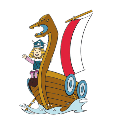 Vic the Viking – Vic on his Ship