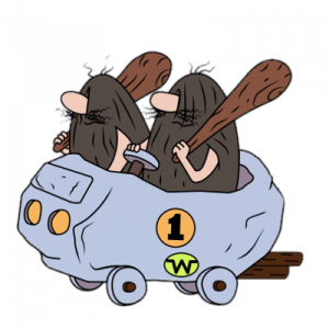 Wacky Races The Slag Brothers in Boulder Mobile
