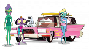 Monster Beach Pink Car