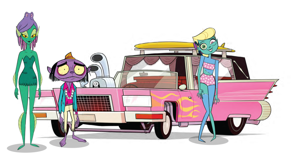 Monster Beach – Pink Car