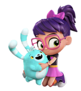 Abby Hatcher Abby holding Bozzly
