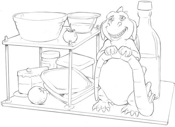 Lilly the Witch Hector the Dragon