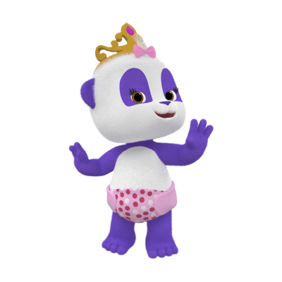 Word Party – Lulu wearing a Crown