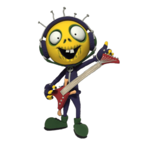 Zombie Dumb Zombill on the guitar