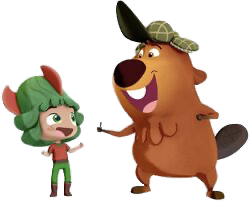 Lilybuds Thorn and Bucky the Beaver