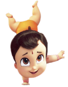 Check Out This Transparent Mighty Little Bheem Bheem On One Hand Png Image