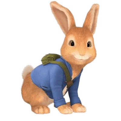 Peter Rabbit – Peter ready to jump