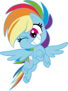 Pony Life Rainbow Dash winking