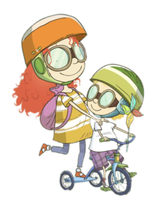 Stella and Sam Tricycle ride