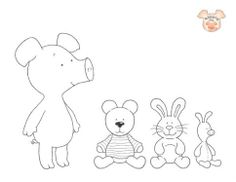 Wibbly Pig Wibbly and his toys