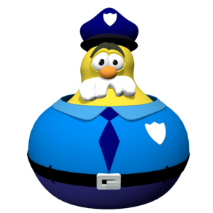 Larryboy Officer Olaf