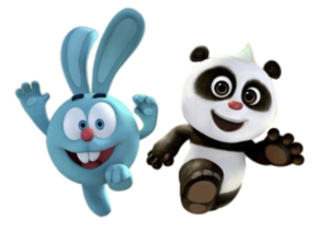 Panda and Krash Running