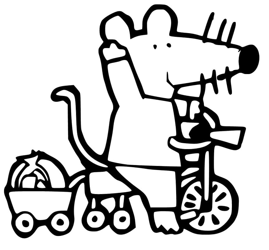 Maisy Riding on her Tricycle