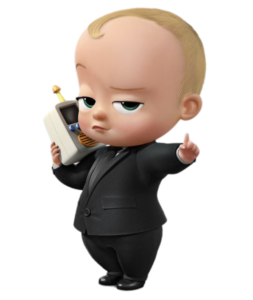 The Boss Baby Baby with phone