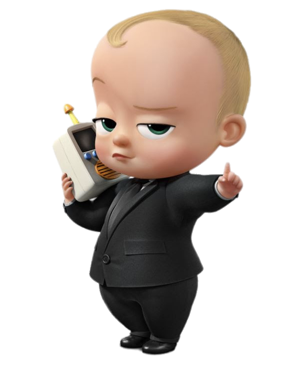 Check out this transparent The Boss Baby - Baby with phone PNG image