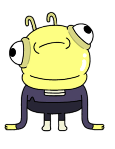 Elliott from Earth Yellow Alien