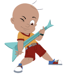 Mighty Raju Raju on the guitar