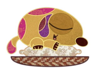 Patchwork Pals Sleeping Dog