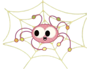 Patchwork Pals Spider in web