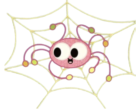 Patchwork Pals Spider in web