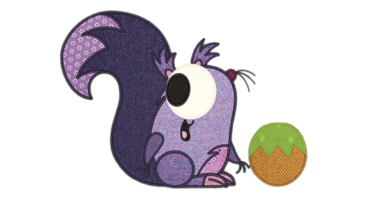 Patchwork Pals Squirrel with nut