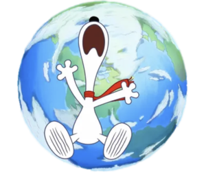 Snoopy in Space Earth