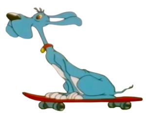Foofur On Skateboard