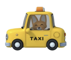 Eddy the Clever Fox Eddy in Taxi