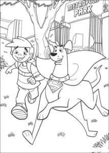 Krypto the Superdog – Kevin and Krypto – Colouring Page