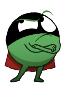 Supertato Angry Evil Pea