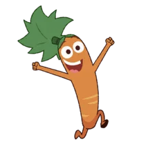 Supertato Happy Carrot